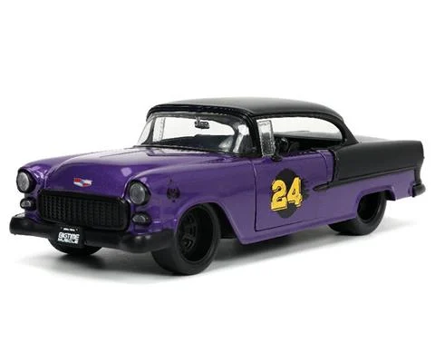 #24 - 1955 Chevrolet Bel Air Hardtop in Purple and Black