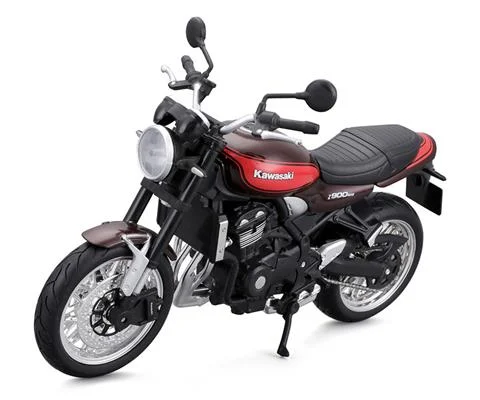Kawasaki Z900 RS Motorcycle in Brown and Orange - MAISTO