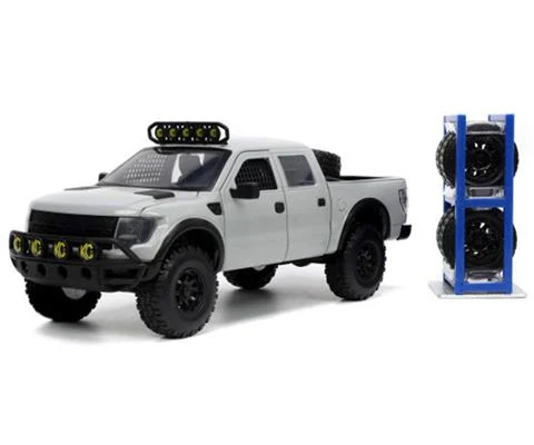 2011 Ford F-150 SVT Raptor in White with Extra Wheels - Just Trucks