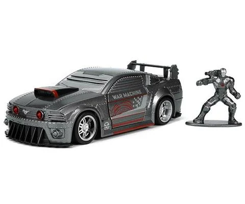 Ford Mustang with War Machine Figure - JADA TOYS