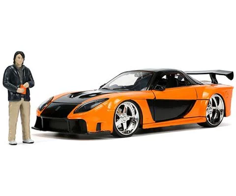 Hans 1995 Mazda RX-7 Widebody with Diecast Han Figure - The Fast and the Tokyo Drift 2006