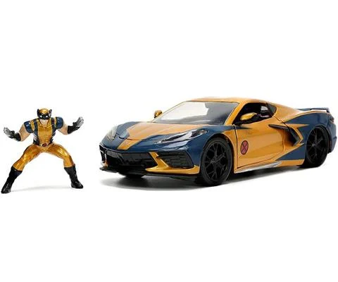2020 Chevrolet Corvette with Wolverine Figure - JADA TOYS