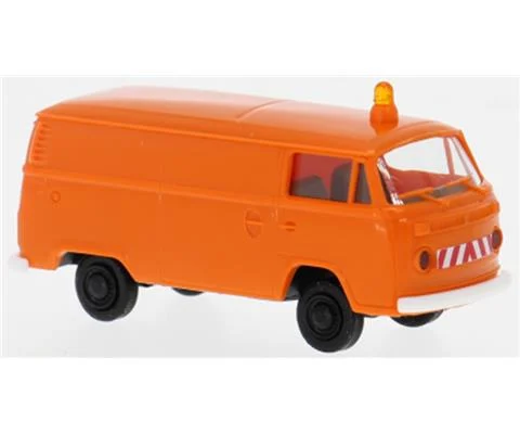 1973 Volkswagen T2 Bus in Muicipal Orange - BREKINA