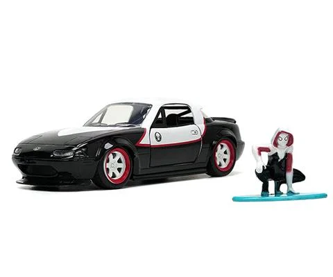 1990 Mazda Miata with Ghost Spider Figure - JADA TOYS
