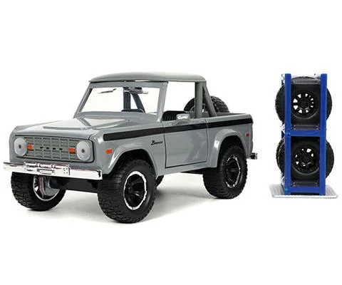 1973 Ford Bronco with Tire Rack and Extra Wheels - JADA TOYS