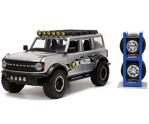 2021 Ford Bronco with Tire Rack and Extra Wheels - JADA TOYS
