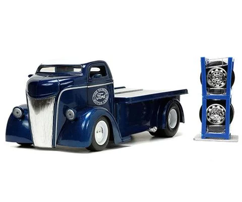 1947 Ford COE Truck with Tire Rack and Extra Wheels - JADA TOYS