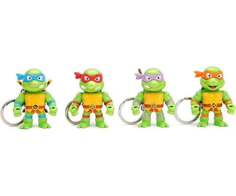 Teenage Mutant Ninja Turtles TMNT Keychain Figure Set - METALFIGS