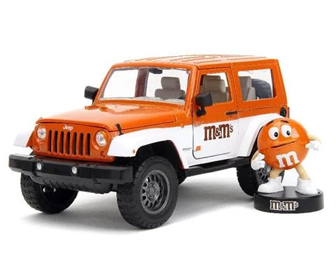 M Ms - 2007 Jeep Wrangler with Orange M Ms Figure