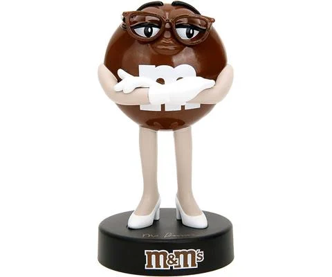 Brown M Ms Figure with Base - JADA TOYS