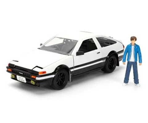 1986 Toyota Trueno AE86 with Takumi Fujiwara Figure - JADA TOYS