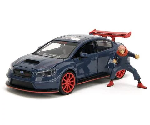 2016 Subaru WRX STI with Yuji Itadori Figure - JADA TOYS