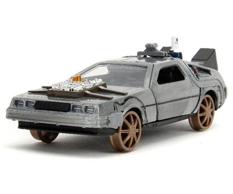 DeLorean Time Machine with Rail Wheels - Back to the Future III 1990