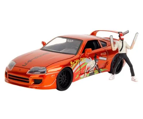 1995 Toyota Supra with Chainsaw Man Figure - JADA TOYS