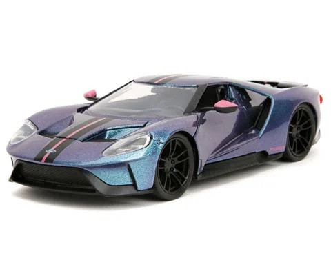 2017 Ford GT in Metallic Blue Purple Ombre with Pink Base - JADA TOYS