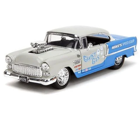 Ghost Gas / Mikes Speed Equip - 1955 Chevrolet Bel-Air in Grey and Blue