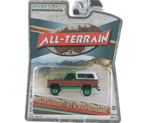 1984 Chevrolet K5 Blazer Silverado with Green Chrome Body and Wheels - GREENLIGHT