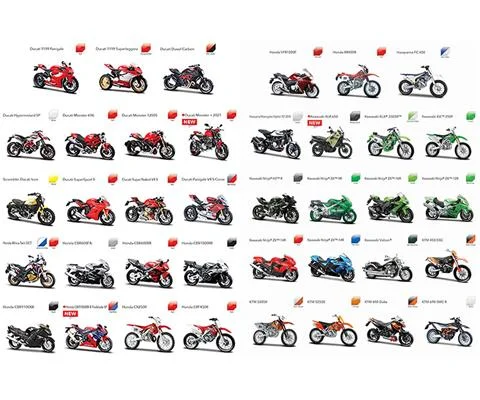 2 Wheelers - Motorcycle 12-Piece Factory-Sealed CASE