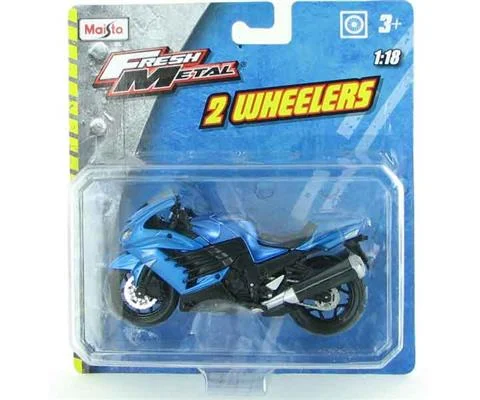 Kawasaki Ninja Motorcycle in Blue - Fresh Metal 2 Wheelers series