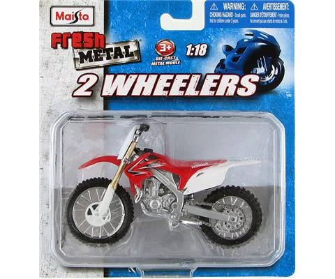 Honda CRF 450R Motorcycle in Red and White - MAISTO