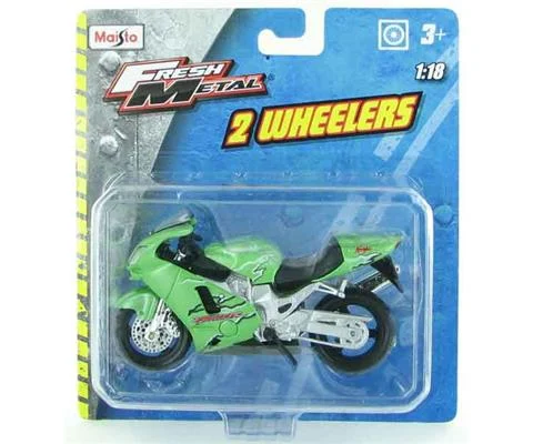 Kawasaki Ninja ZX-12R Motorcycle in Green - Fresh Metal 2 Wheelers series