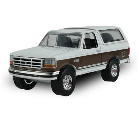 1993 Ford Bronco XLT in Oxford White and Medium Mocha Metallic - GREENLIGHT