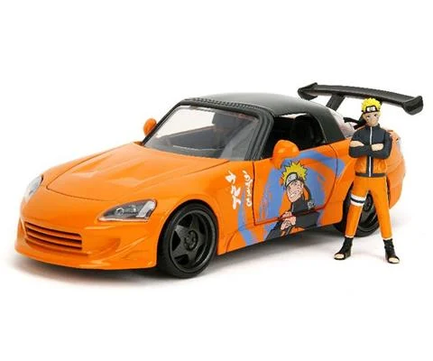 2001 Honda S2000 with Naruto Figure - JADA TOYS