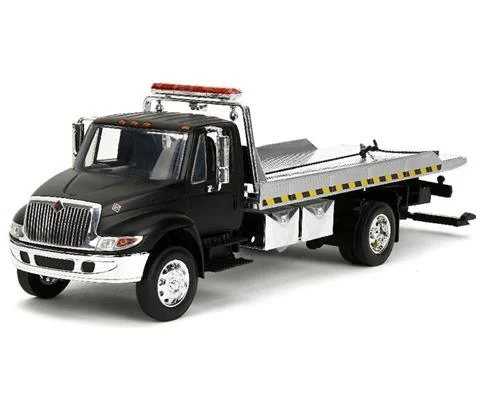 International DuraStar 4400 Flatbed in Black - JADA TOYS