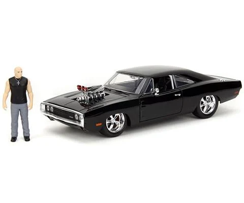 Doms 1970 Dodge Charger R/T with Dom Figure - JADA TOYS