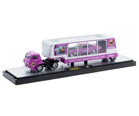 1970 Dodge L600 COE in Purple and 1970 Dodge Challenger T/A in Purple - M2MACHINES
