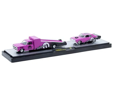 1974 Dodge Truck in Purple and 1969 Dodge Dart Swinger 340 in Purple - M2MACHINES