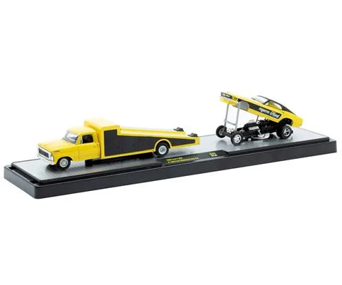 1969 Ford F-350 Truck and Frantic Ford 1969 Ford Mustang Funny Car in Yellow and Black