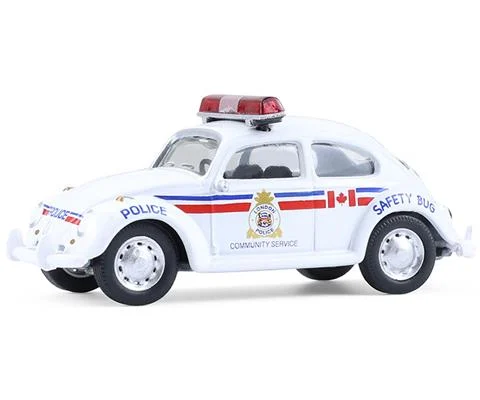 Classic Volkswagen Beetle London Canada Police Community Service Safety Vehicle - GREENLIGHT