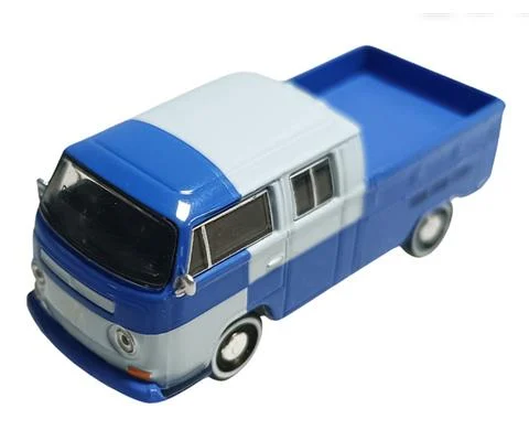 Volkswagen Type 2 Crew Cab Pickup in Blue - GREENLIGHT