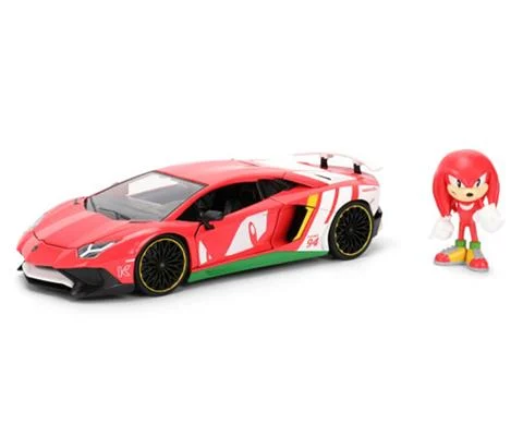 Lambo Aventador with Knuckles Figure - Sonic the Hedgehog