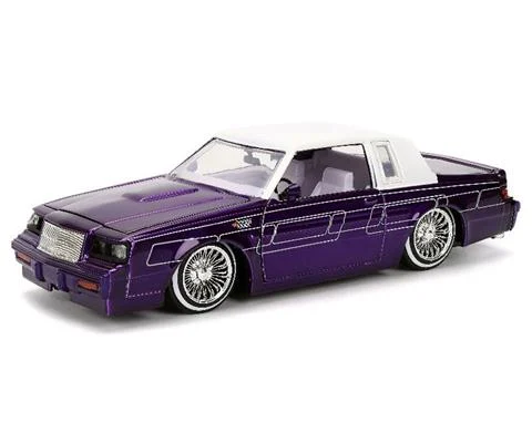 1987 Buick Grand National in Purple and White - JADA TOYS