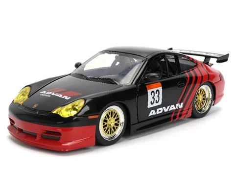 Advan #33 - Porsche 911 GT3 RS 996 in Black and Red - Hyper-Spec