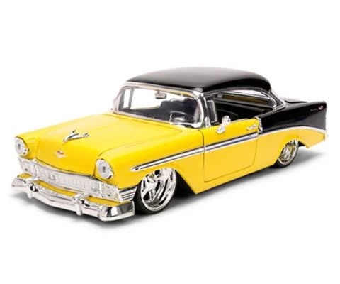 1956 Chevrolet Bel Air in Yellow and Black - JADA TOYS