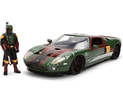 2005 Ford GT with Boba Fett Figure - JADA TOYS