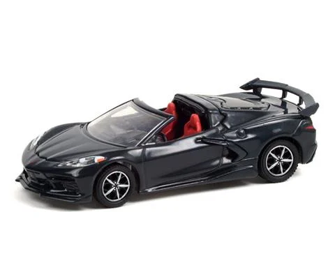 2020 Chevrolet Corvette C8 Stingray Lot #3002 in Shadow Gray Metallic with Adrenaline Red Interior - GREENLIGHT