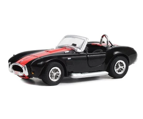 1965 Shelby Cobra 427 Lot #3002 in Black with Red Stripes - GREENLIGHT