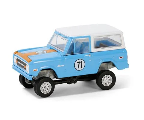 1971 Ford Bronco Custom SUV in Blue - GREENLIGHT