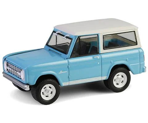 1966 Ford Bronco Custom SUV in Turquoise Blue - GREENLIGHT