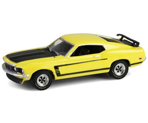 1969 Ford Mustang Boss 302 in Bright Yellow - GREENLIGHT