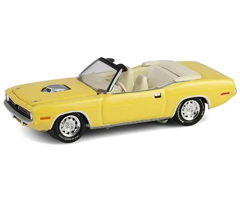 1970 Plymouth Cuda Convertible in Yellow - GREENLIGHT