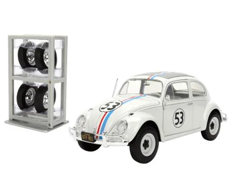 #53 Herbie The Love Bug - Volkswagen Beetle with Wheel Rack