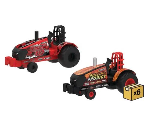 Case IH - Puller Tractor Assortment Series 6 - 12 Pieces in a Non-Returnable Factory-Sealed Case