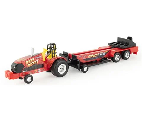 Red Hot - Case IH Pullback Puller Tractor with Sled