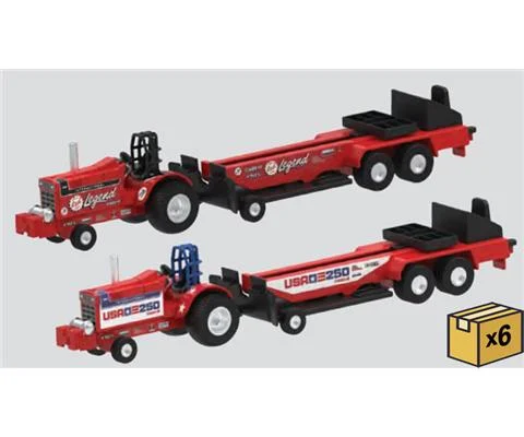 Case IH Pullback Puller Tractor with Sled in America 250 Deco - 12-Piece CASE