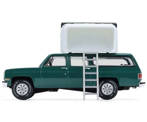 1990 Chevrolet Suburban in Green with Modern Rooftop Camper - GREENLIGHT